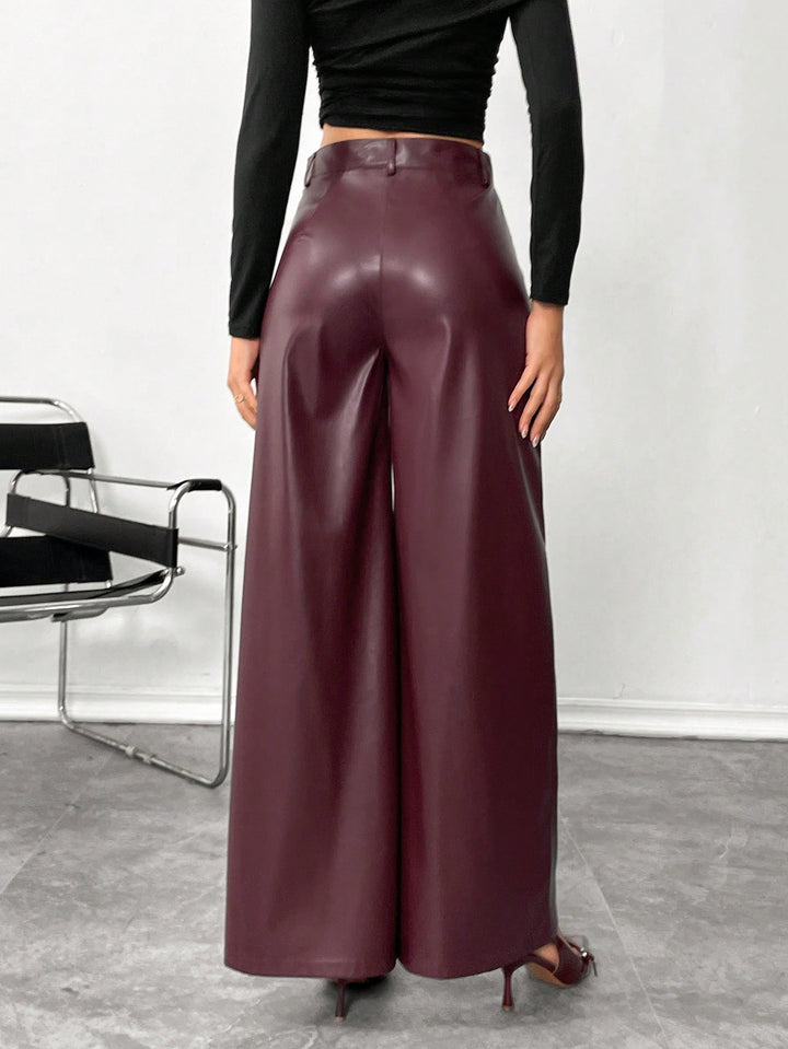 Pantaloni SHEIN, vișiniu