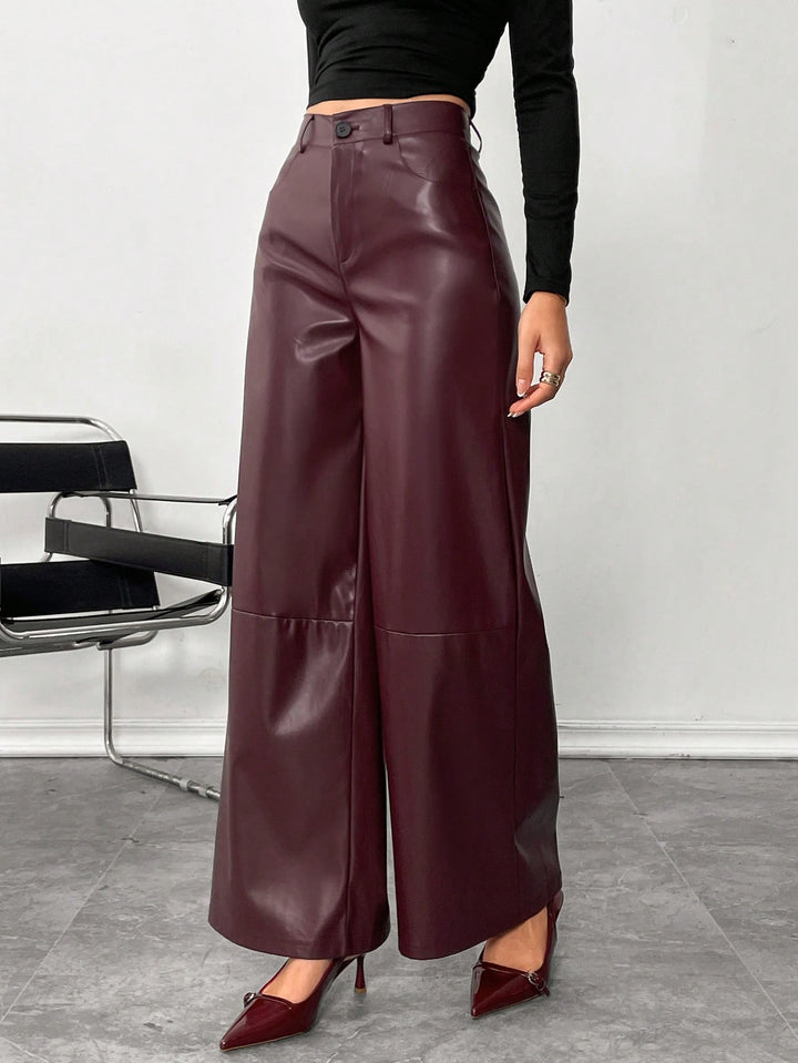 Pantaloni SHEIN, vișiniu
