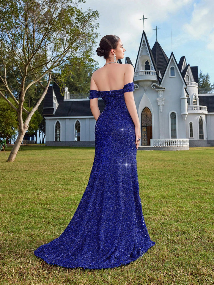 Rochie de ocazie SHEIN, albastru