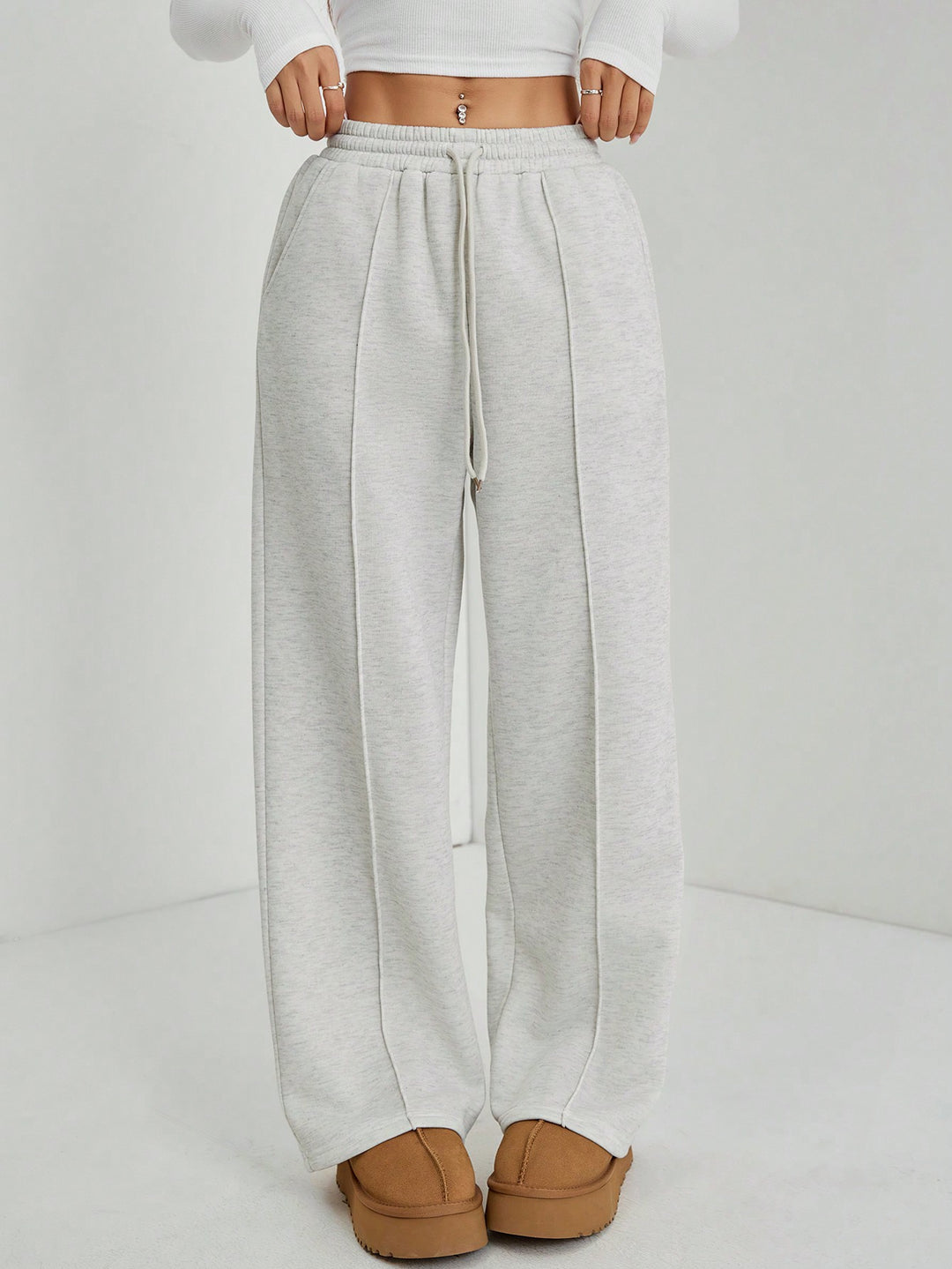 Pantaloni SHEIN, gri