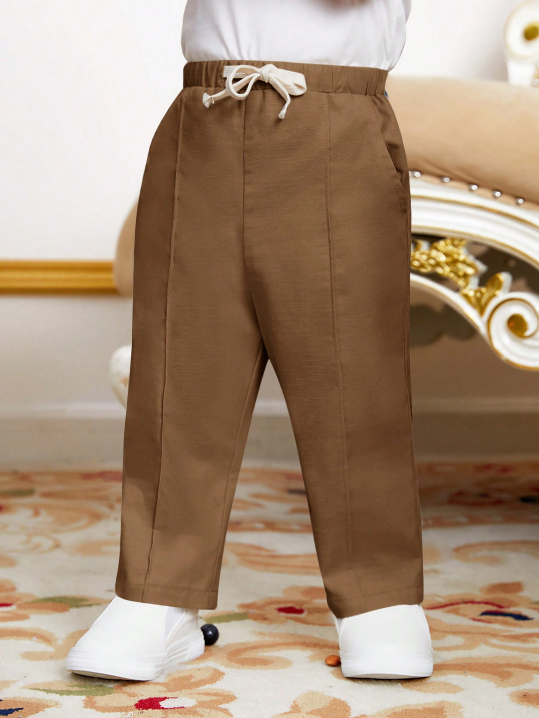Pantaloni SHEIN, maro