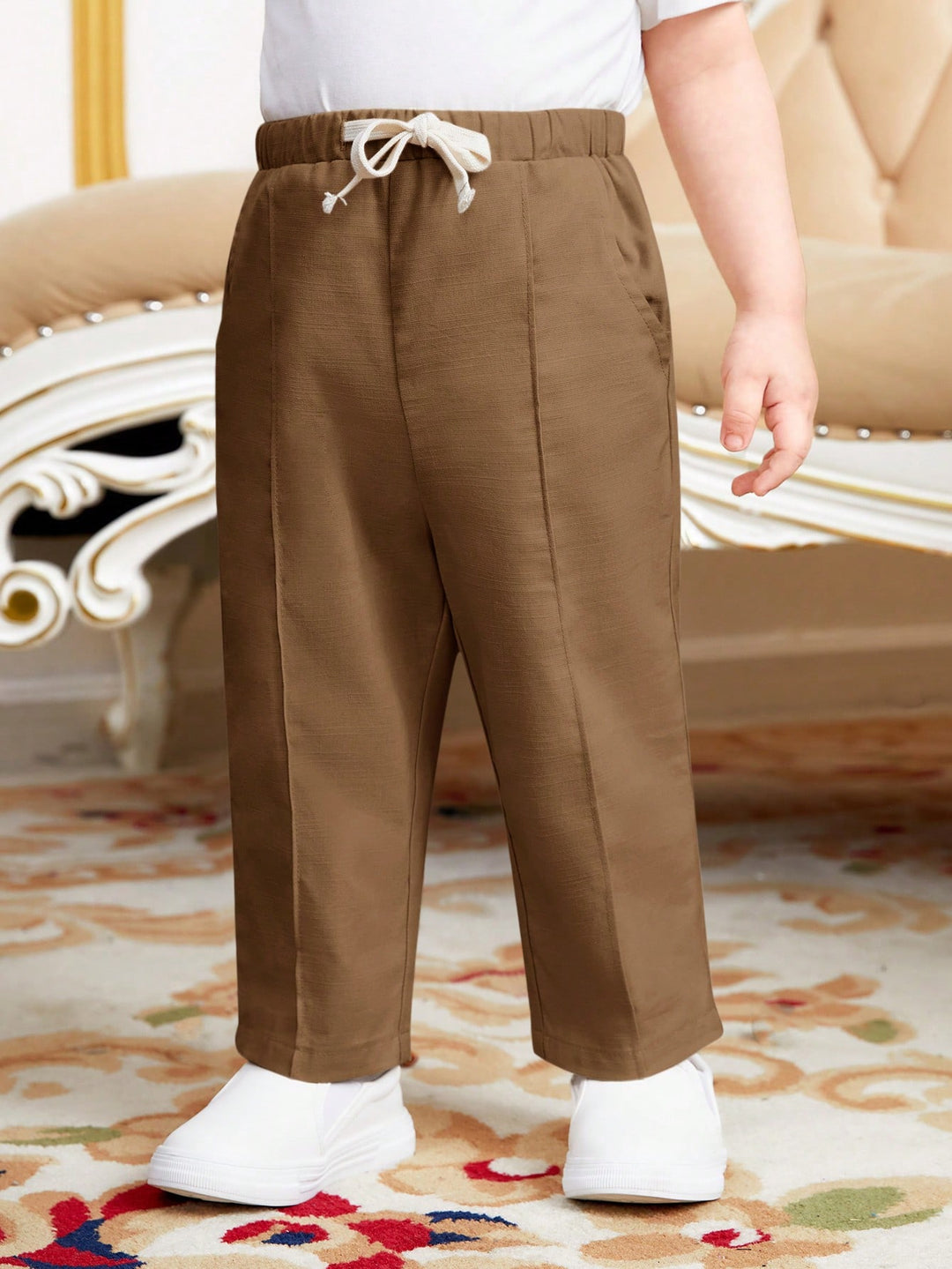 Pantaloni SHEIN, maro