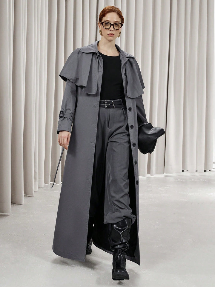 Trench SHEIN, gri