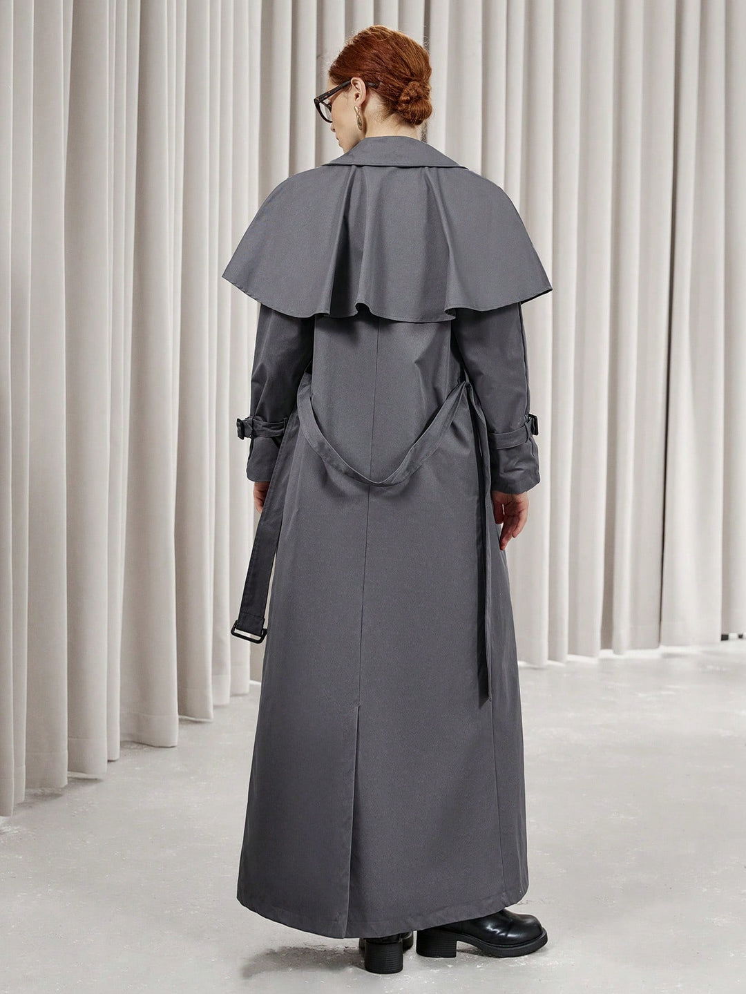 Trench SHEIN, gri