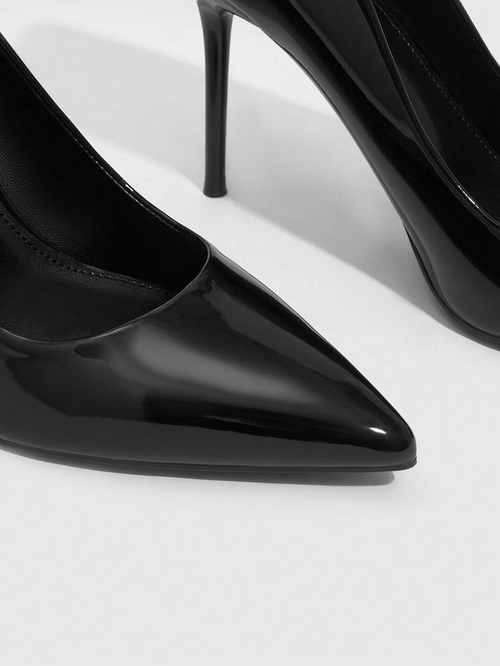 Pantofi cu toc SHEIN, negru