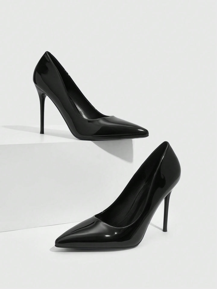Pantofi cu toc SHEIN, negru