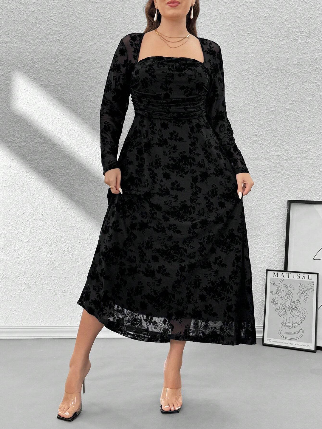 Rochie maxi SHEIN, negru