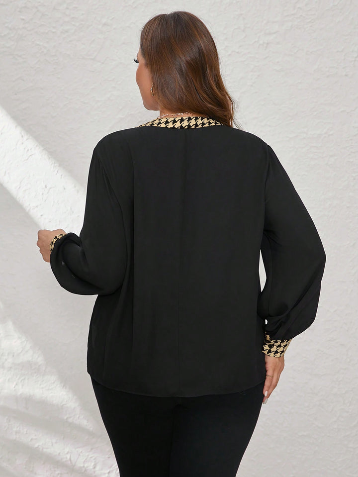 SHEIN Blúz, fekete