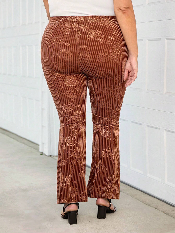Pantaloni SHEIN, maro