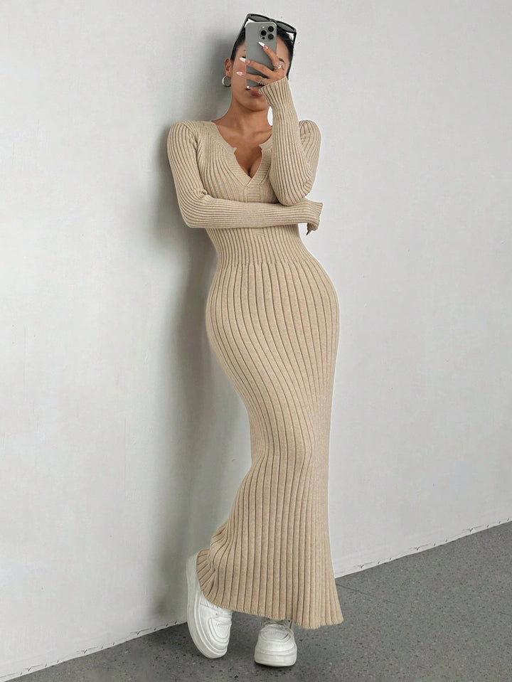 Rochie maxi SHEIN, bej