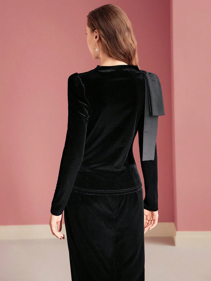 MOTF by Shein blúz, fekete