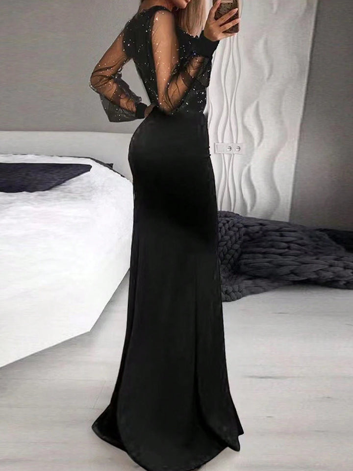SHEIN maxi ruha, fekete