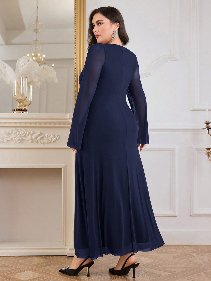 Rochie maxi SHEIN, albastru