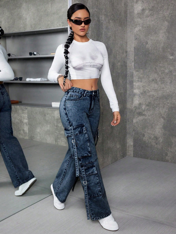 Jeans SHEIN, albastru