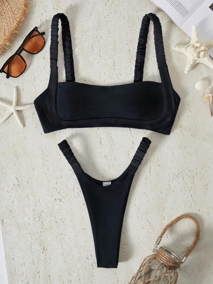 Sutien de baie SHEIN, negru