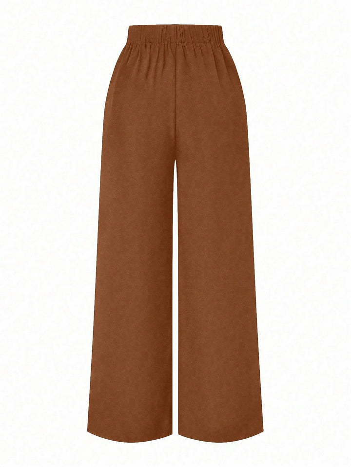 Pantaloni SHEIN, maro