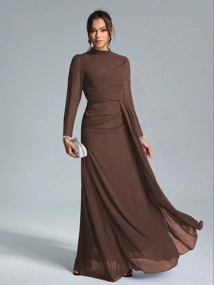 Rochie maxi SHEIN, maro