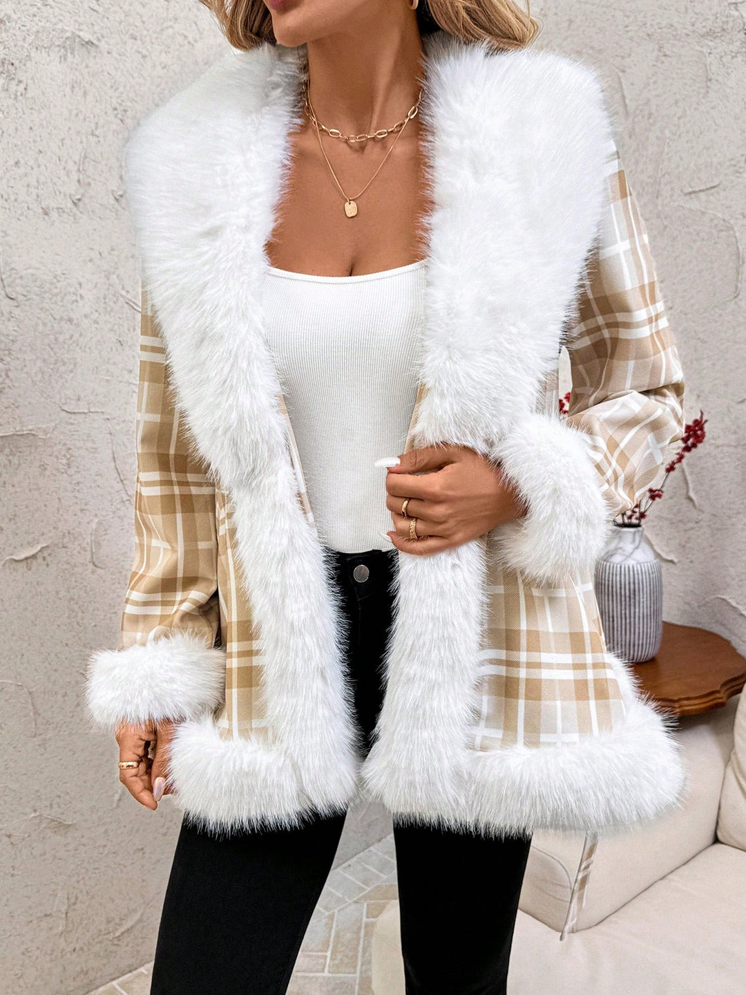 Palton SHEIN, portocaliu
