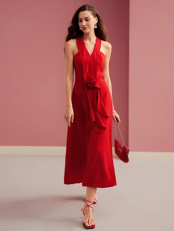 Rochie maxi SHEIN, roșu