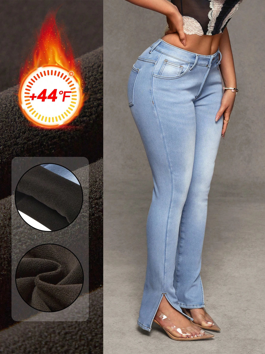 Jeans SHEIN, albastru
