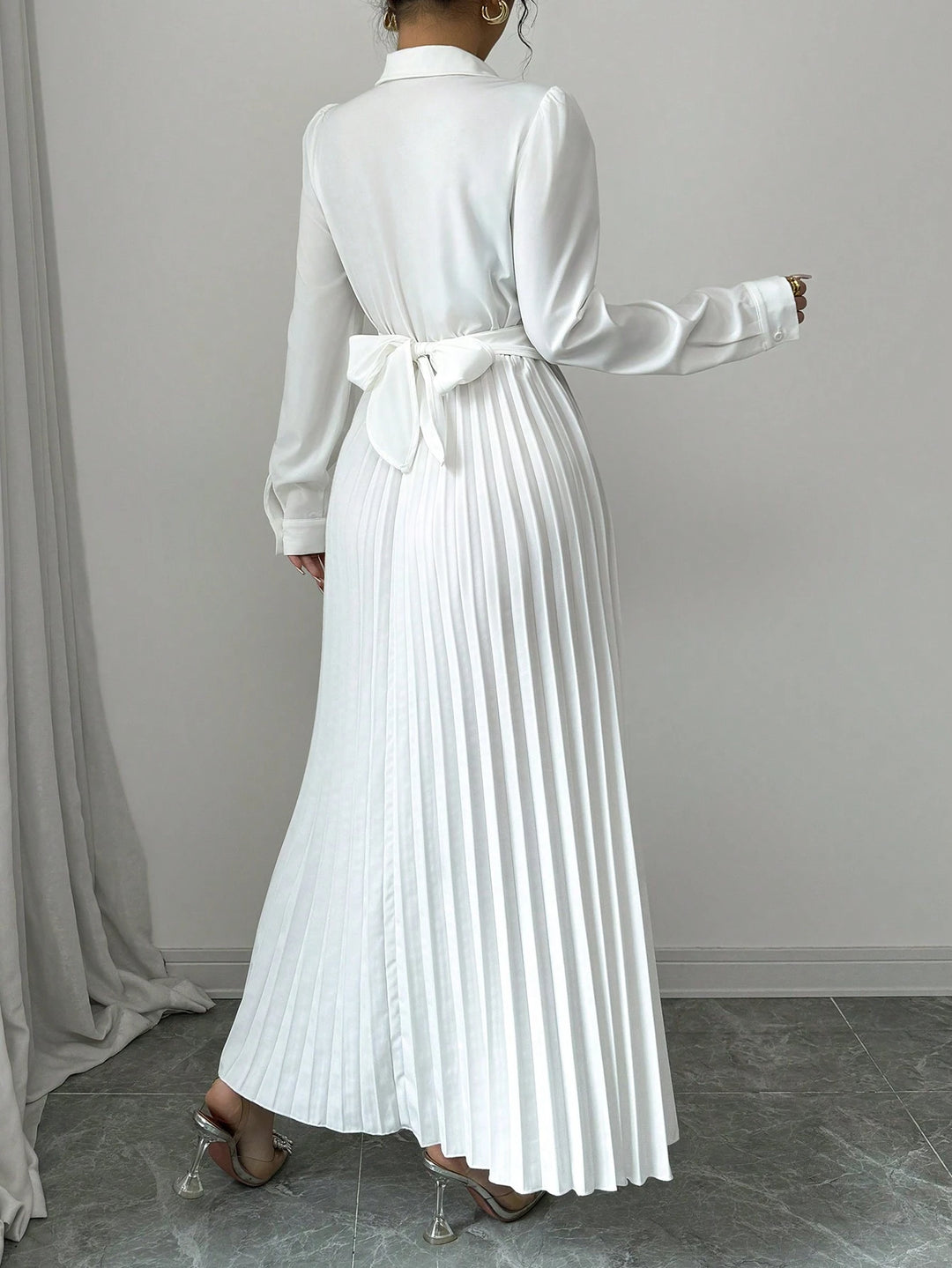 SHEIN maxi ruha, fehér
