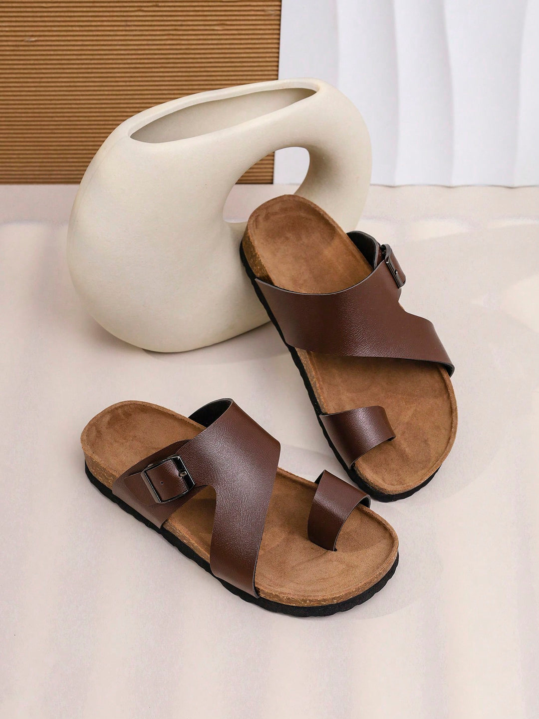 SHEIN papucs, barna