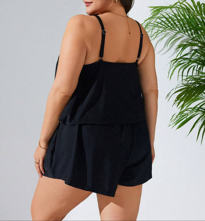 SHEIN fekete, egyrészes fürdőruha