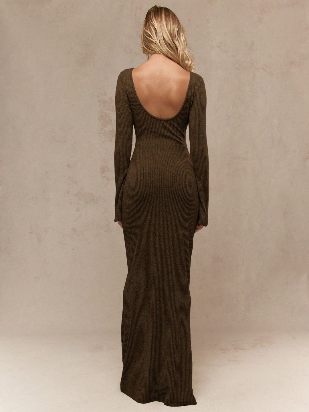 SHEIN maxi ruha, barna