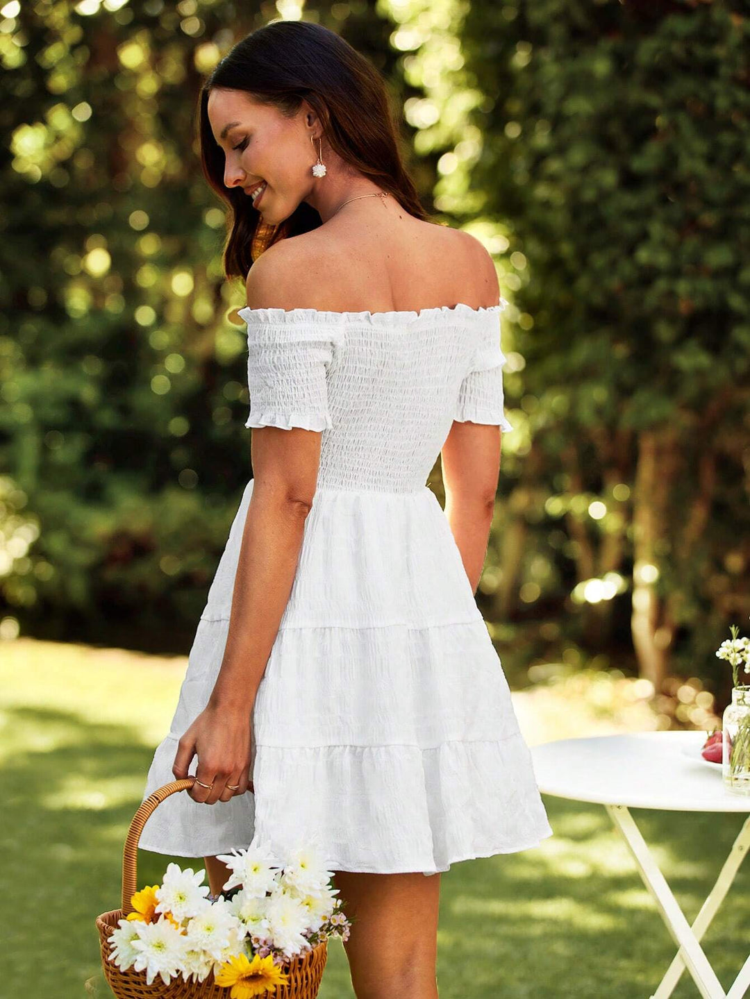Rochie mini Shein, alb