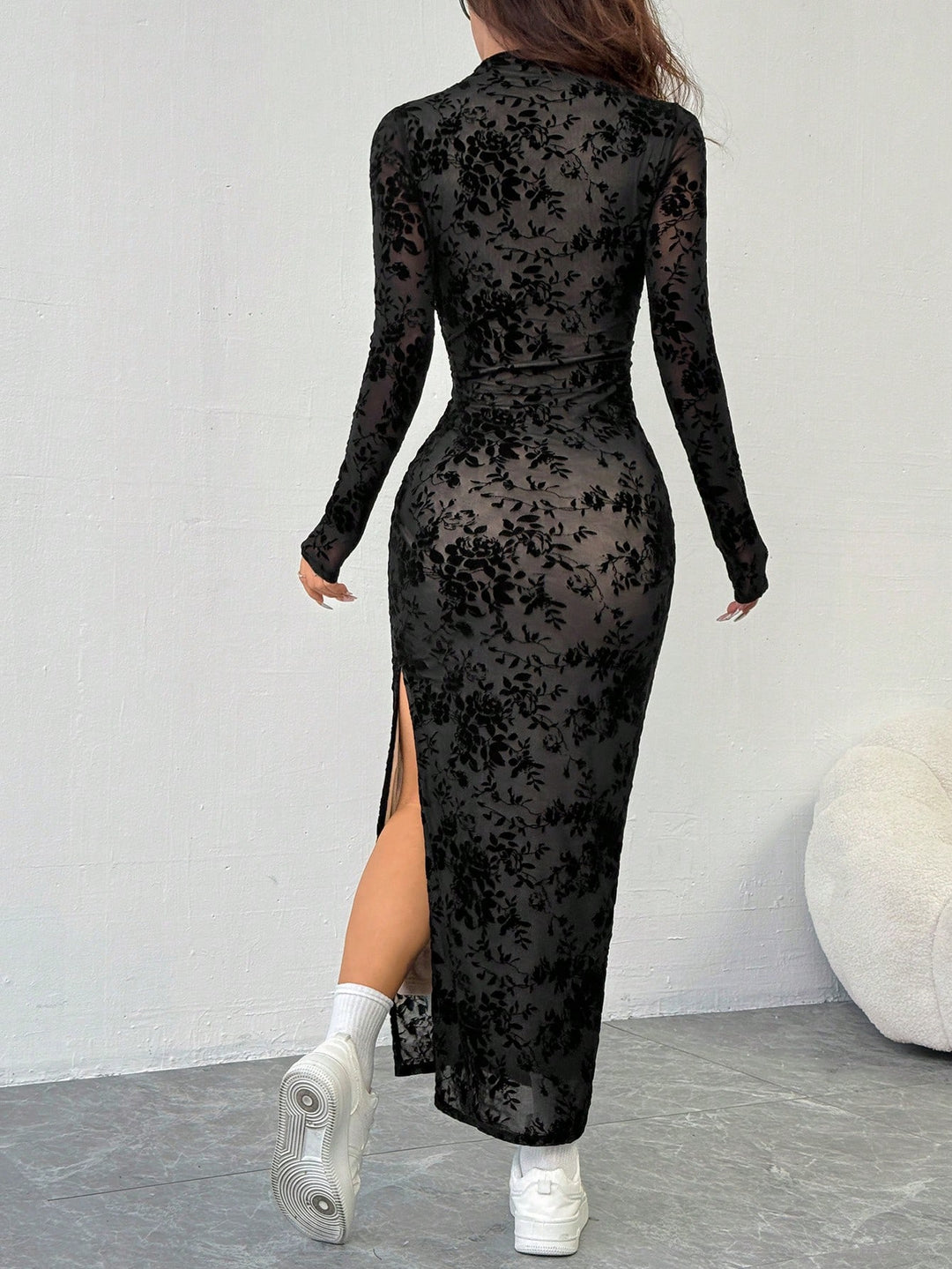 Rochie maxi SHEIN, negru