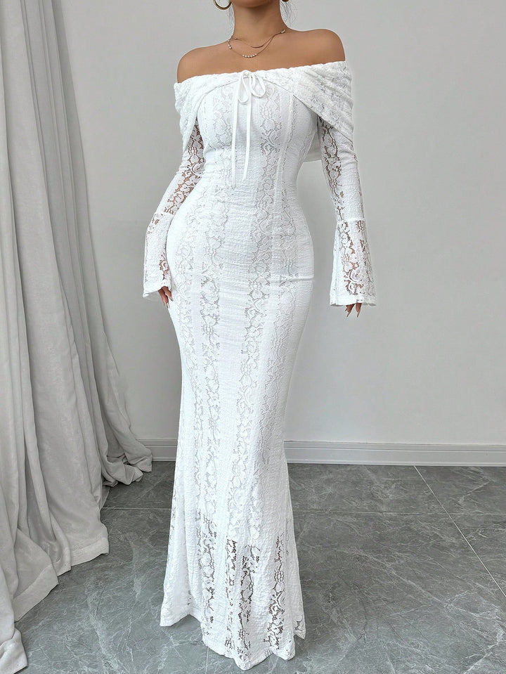 Rochie maxi SHEIN, alb