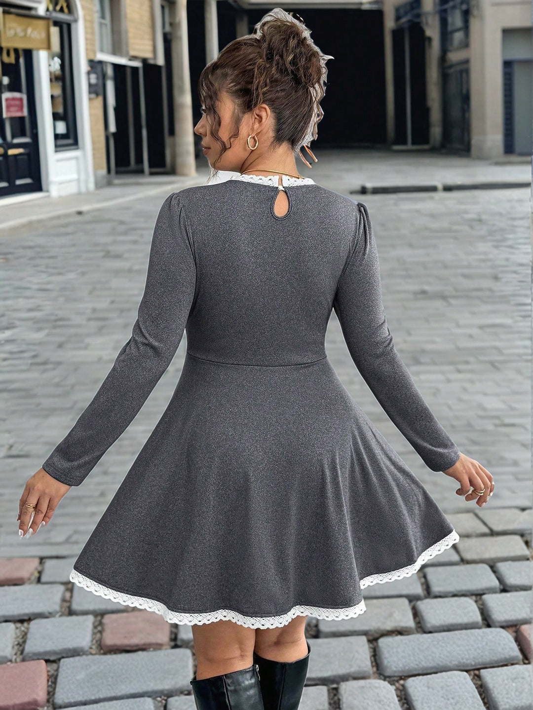 Rochie mini SHEIN, gri