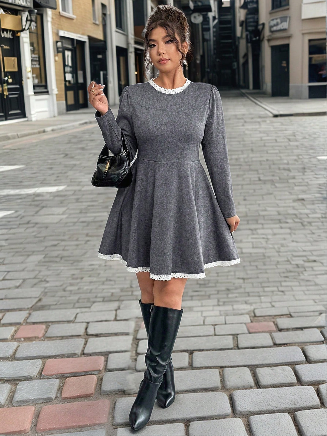Rochie mini SHEIN, gri