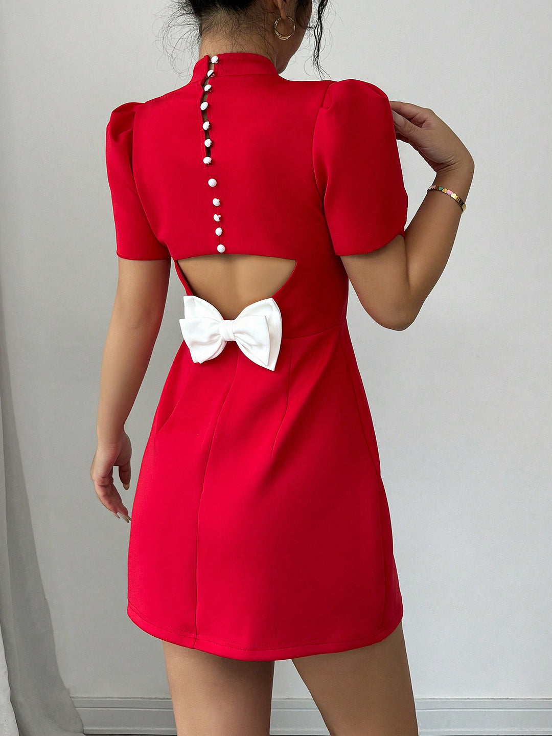 SHEIN maxi ruha, piros