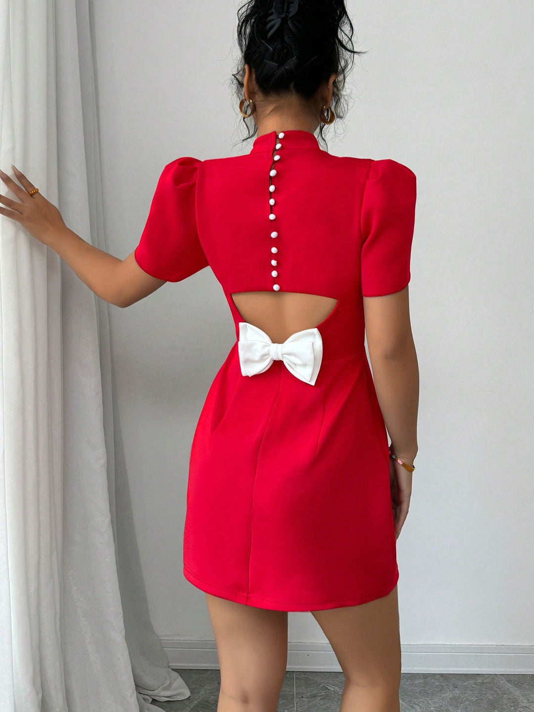 SHEIN maxi ruha, piros