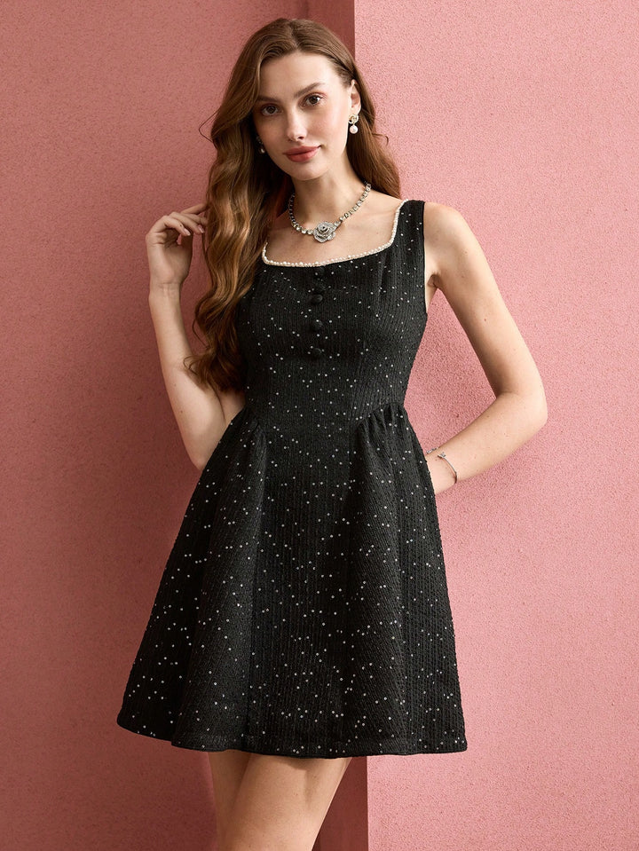 SHEIN mini ruha, fekete