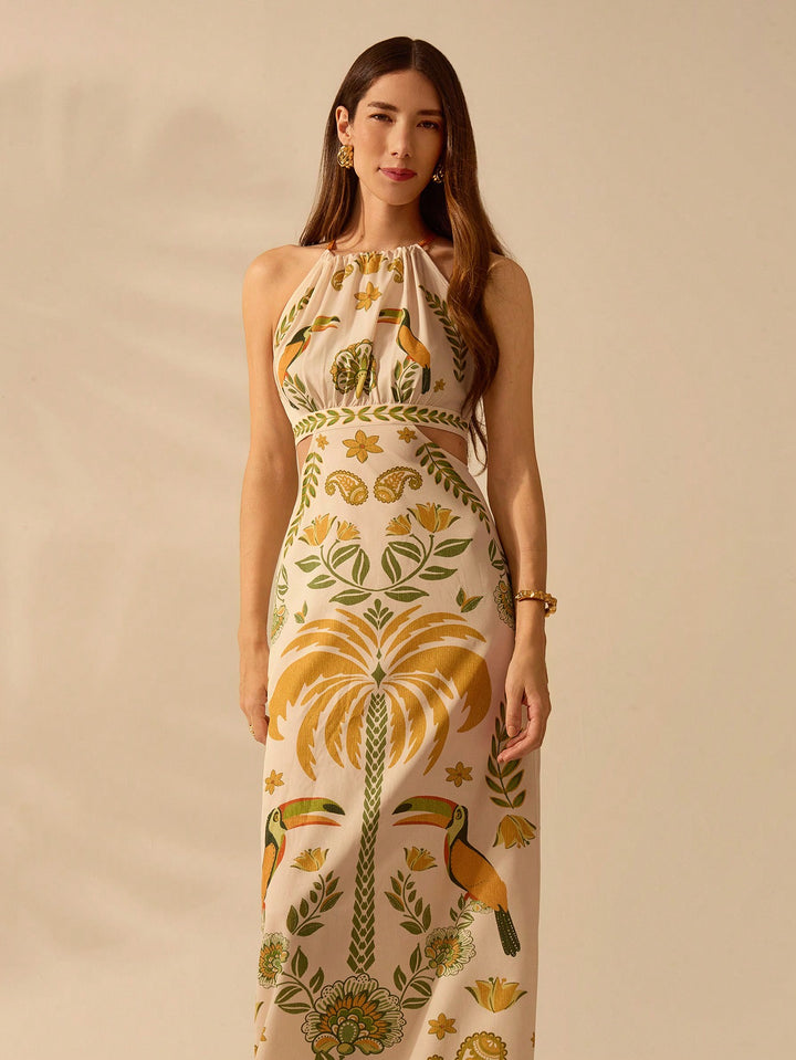 Rochie maxi SHEIN, mix culori