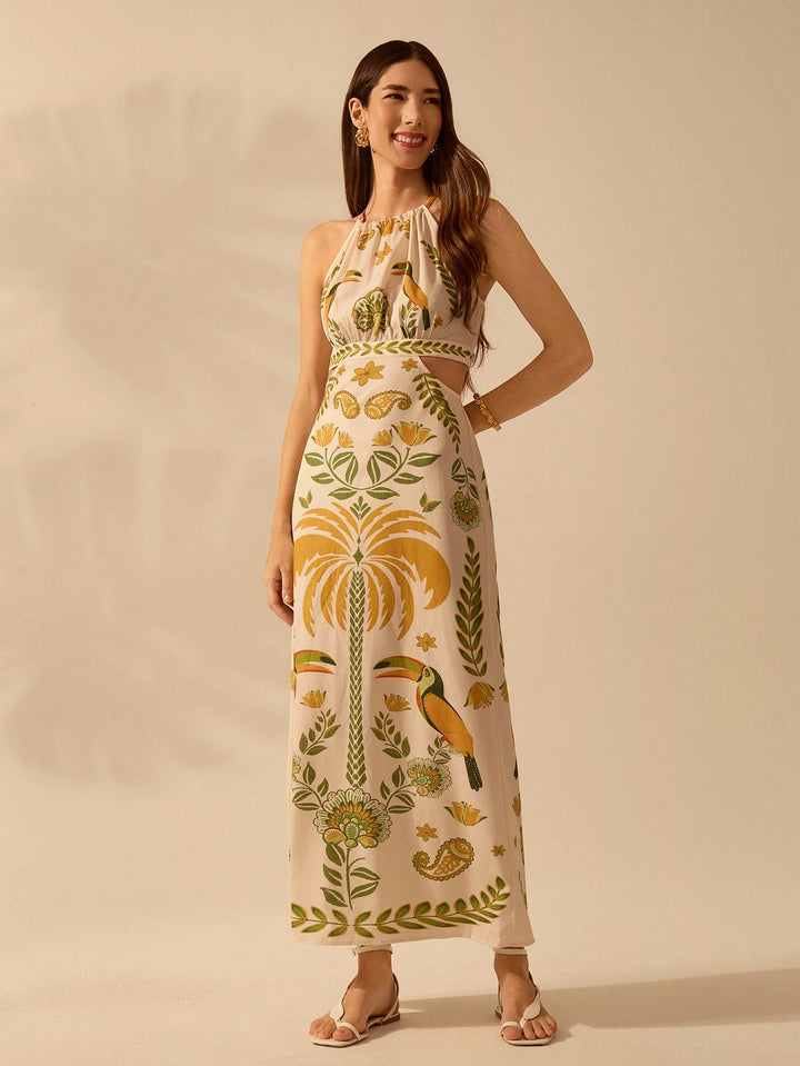 Rochie maxi SHEIN, mix culori
