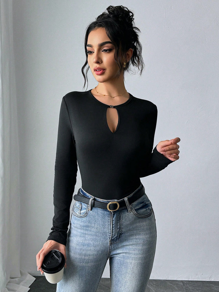 SHEIN Blúz, fekete