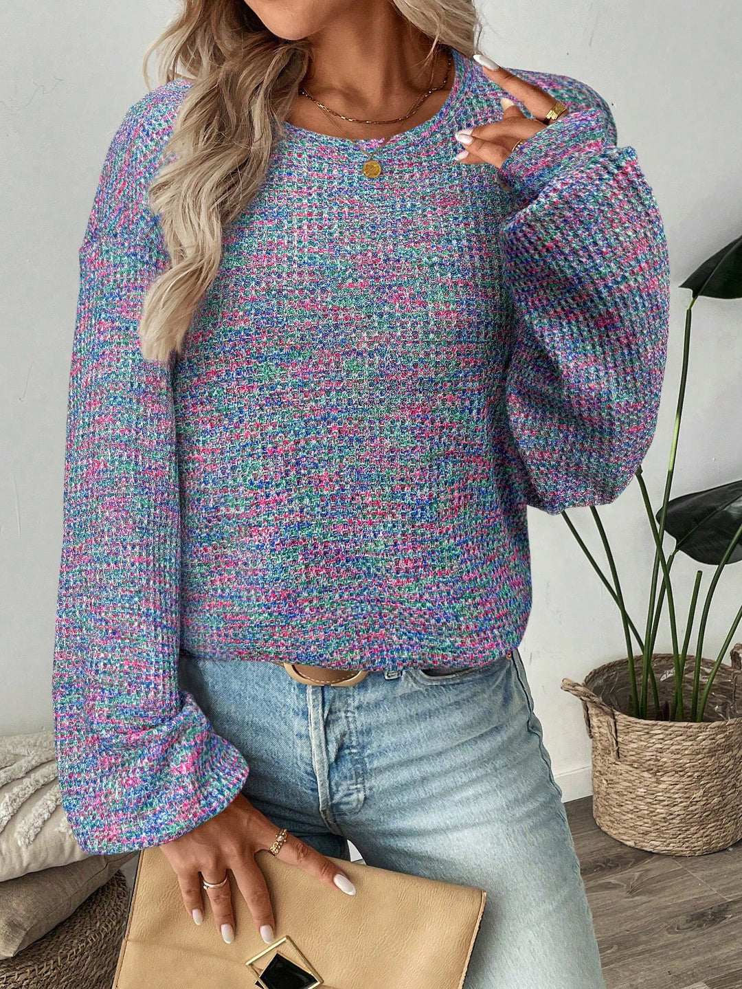 SHEIN pulóver, kék