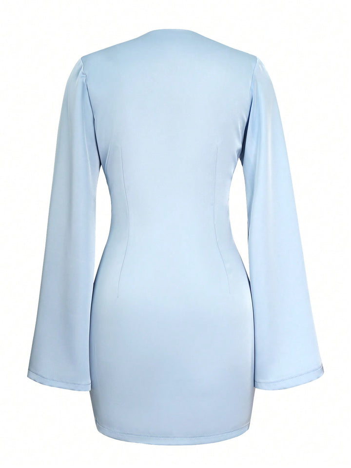 Rochie scurtă SHEIN, albastru