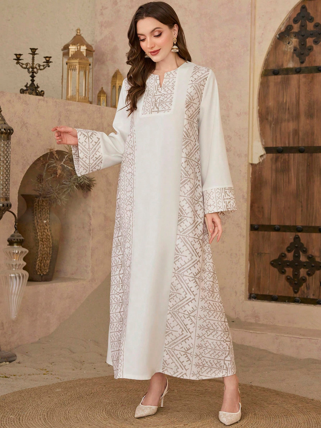 Rochie maxi SHEIN, alb