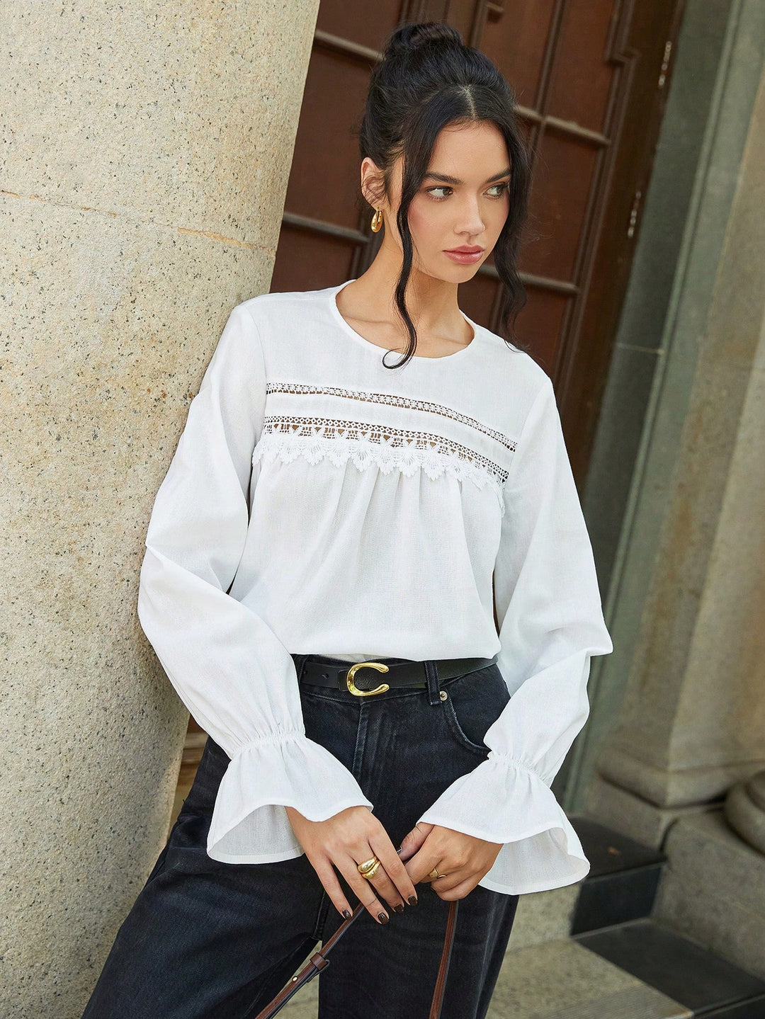 Bluza SHEIN, alb