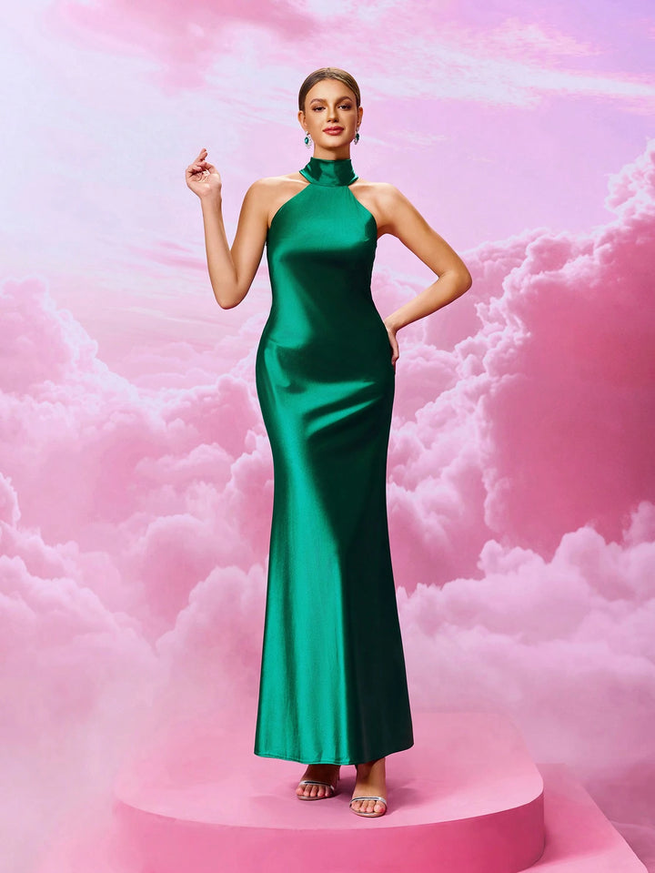 Rochie maxi SHEIN, verde