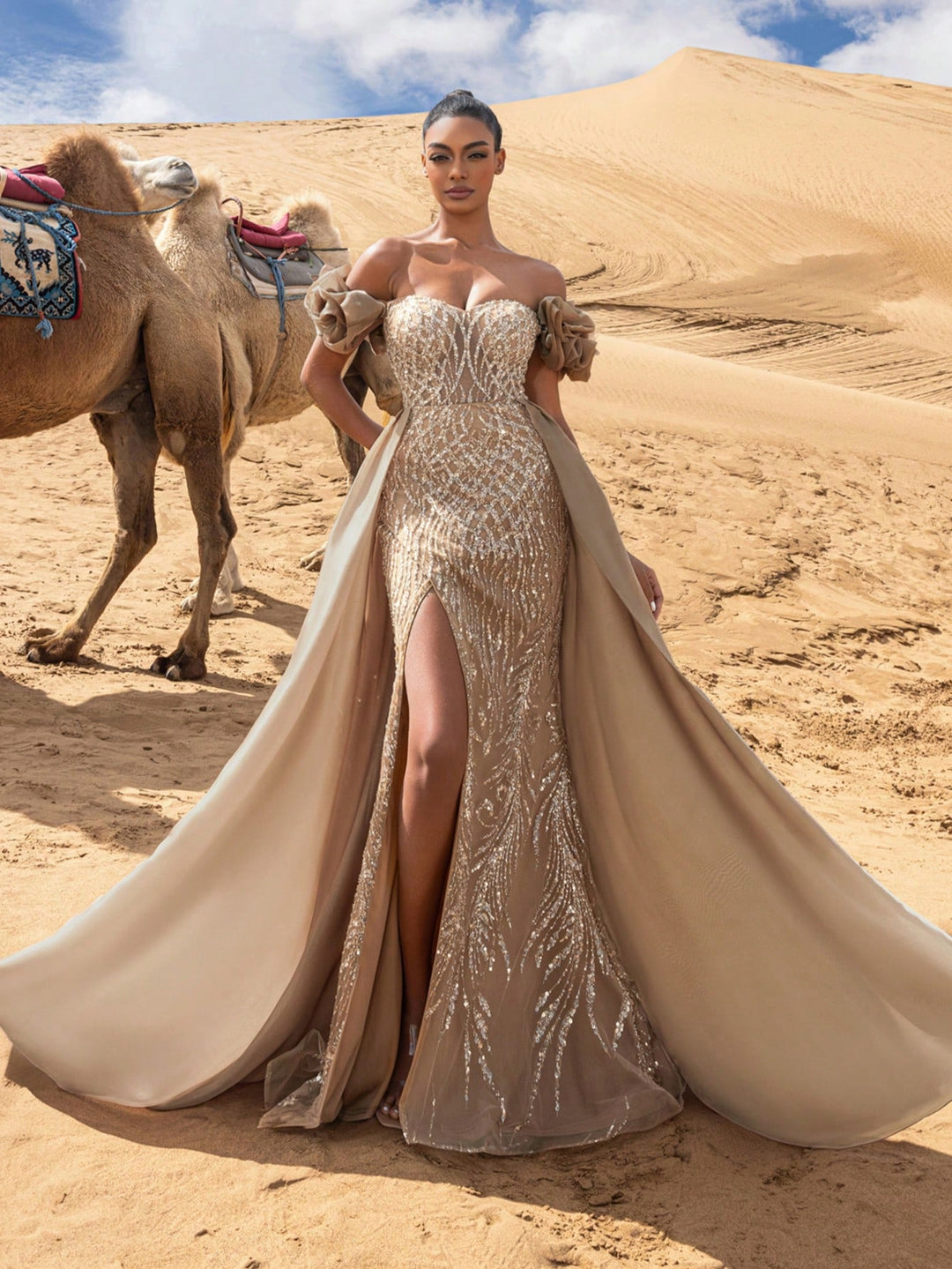 Rochie SHEIN, kaki