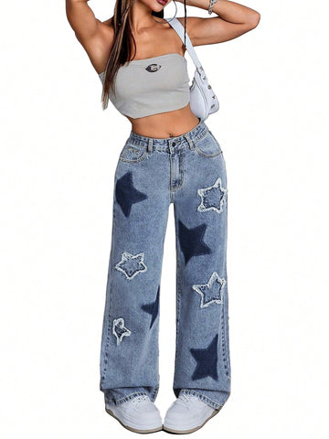 Jeans SHEIN, albastru