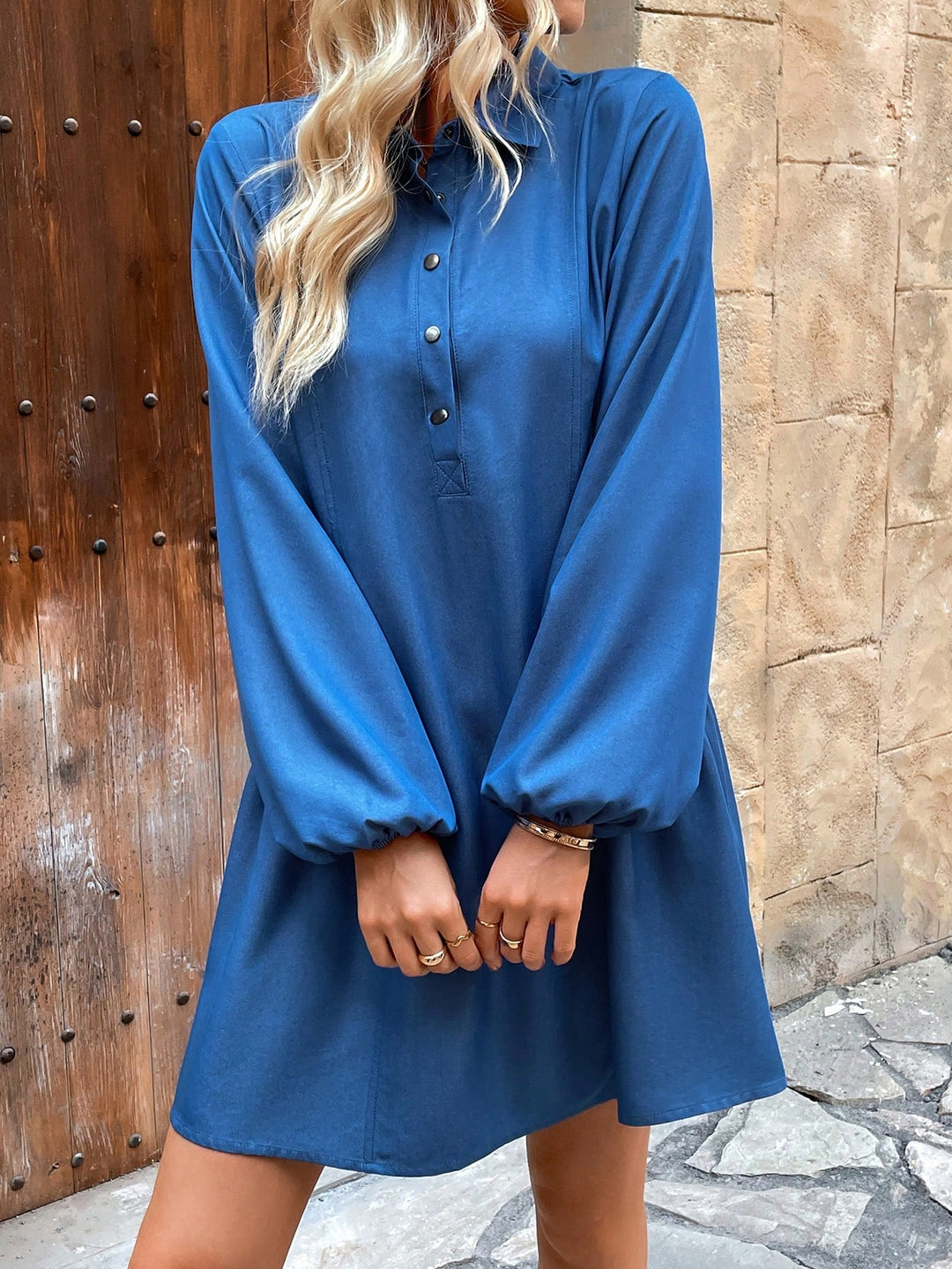 Rochie scurtă SHEIN, albastru
