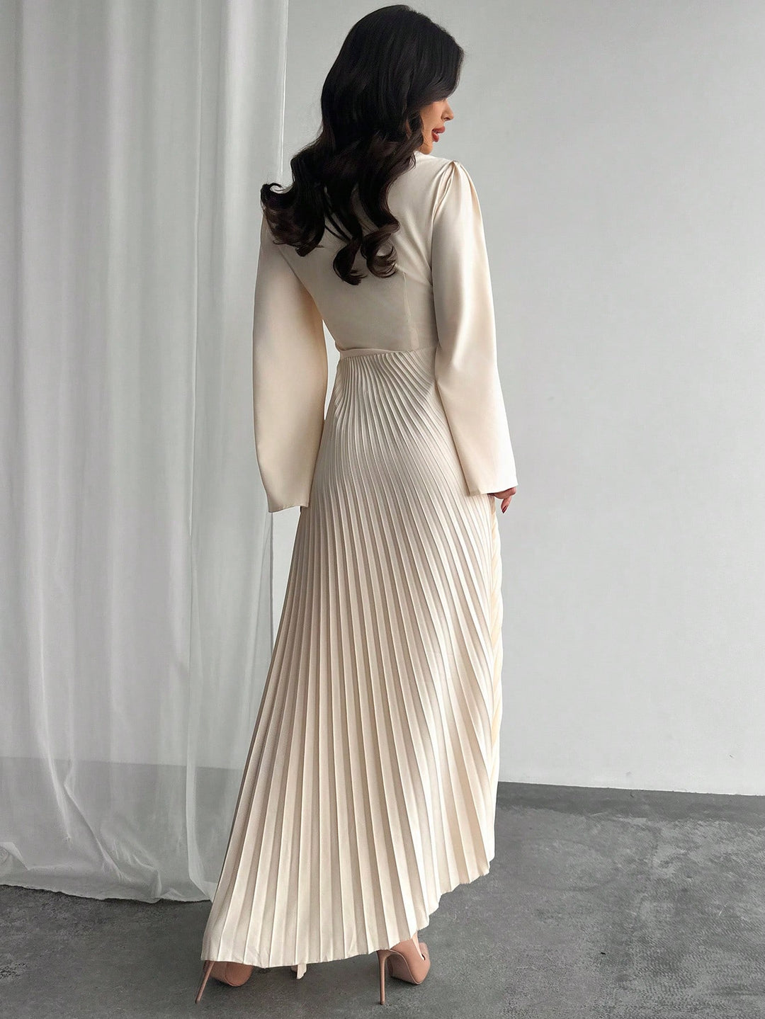 SHEIN maxi ruha, bézs