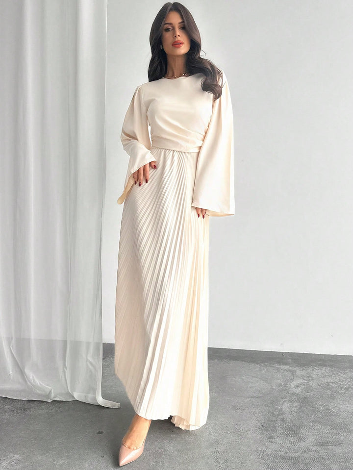 SHEIN maxi ruha, bézs