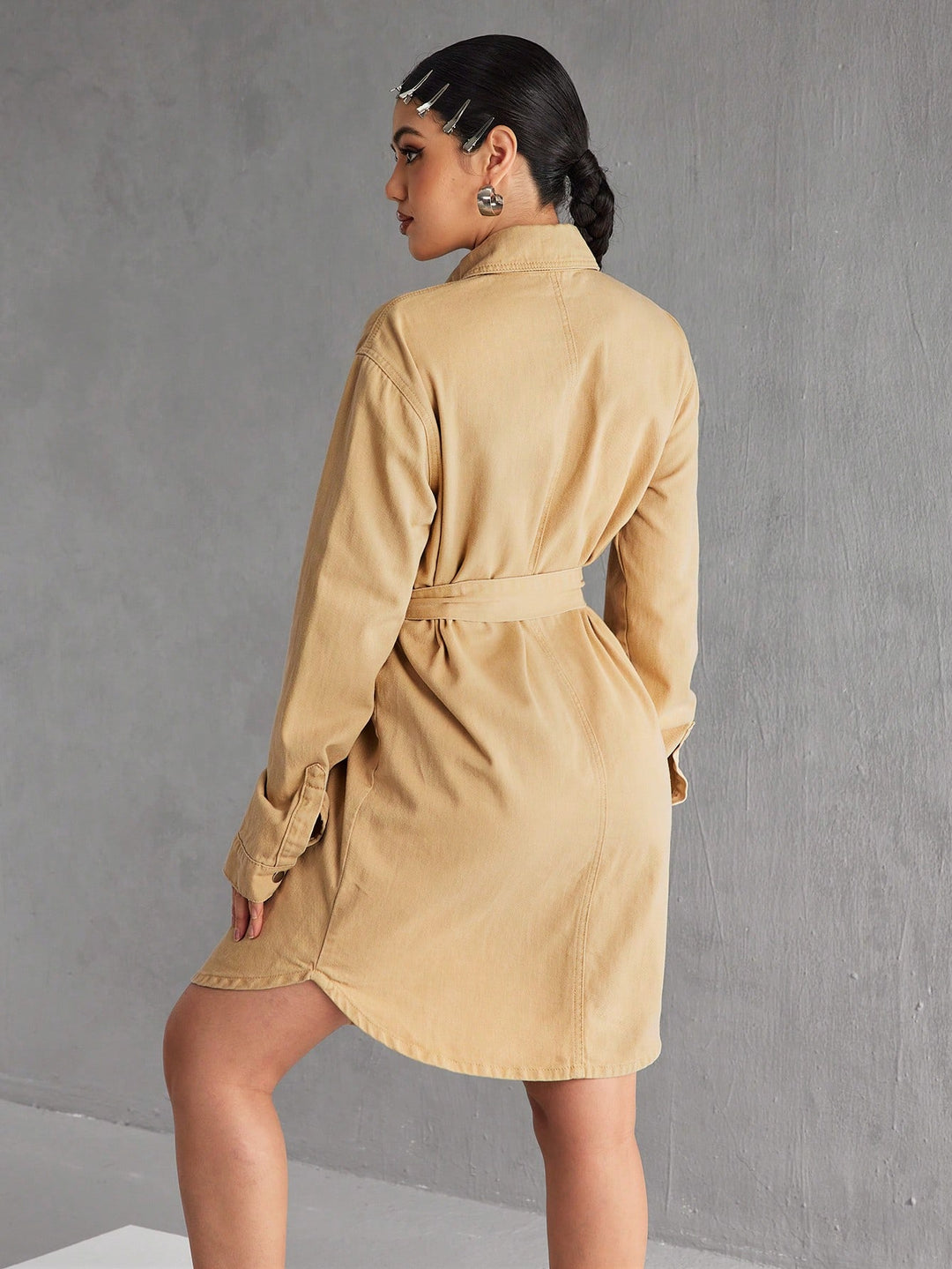 Rochie SHEIN, kaki